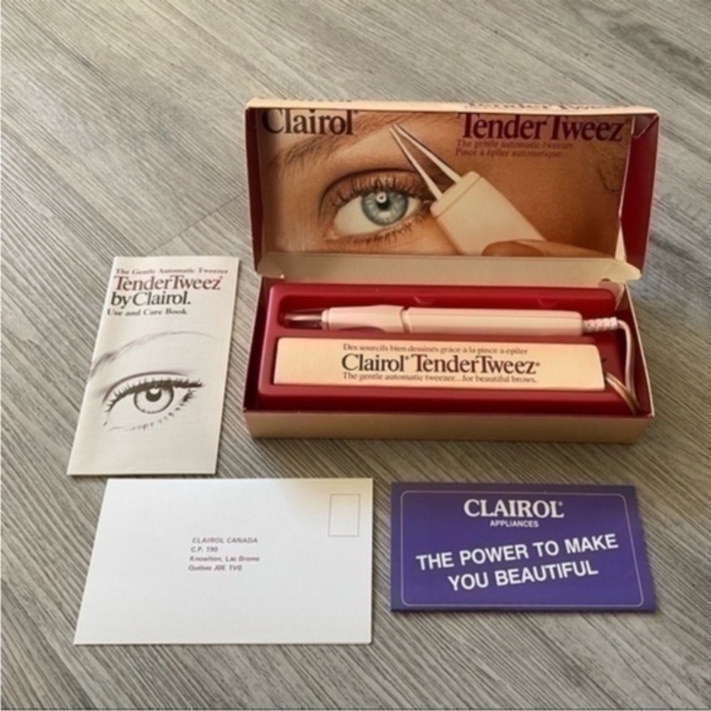 Vintage 1970’s CLAIROL TENDER TWEEZE electric automatic tweezers hair removal